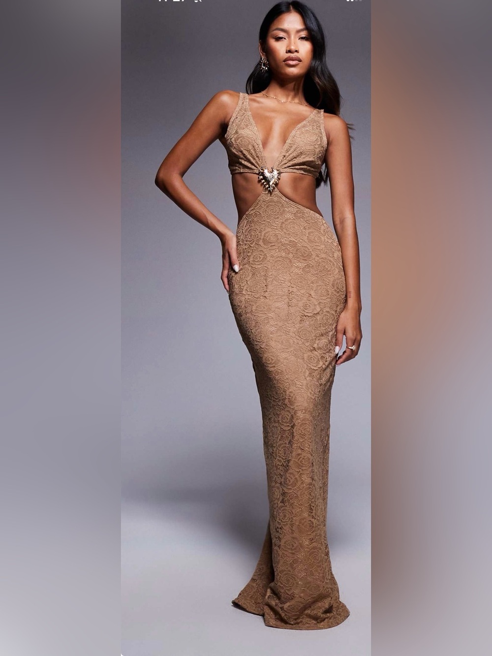 Lace maxi dress